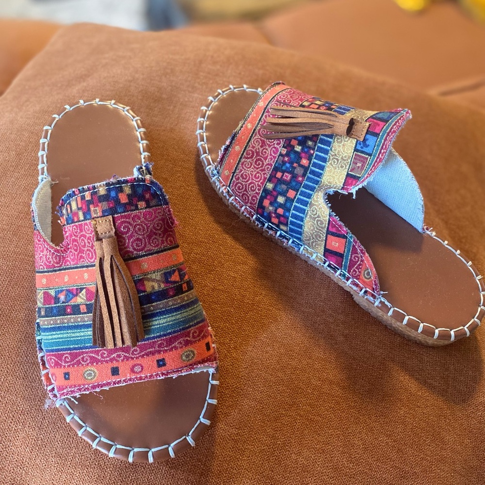 Colorful Patterned Women's Flats